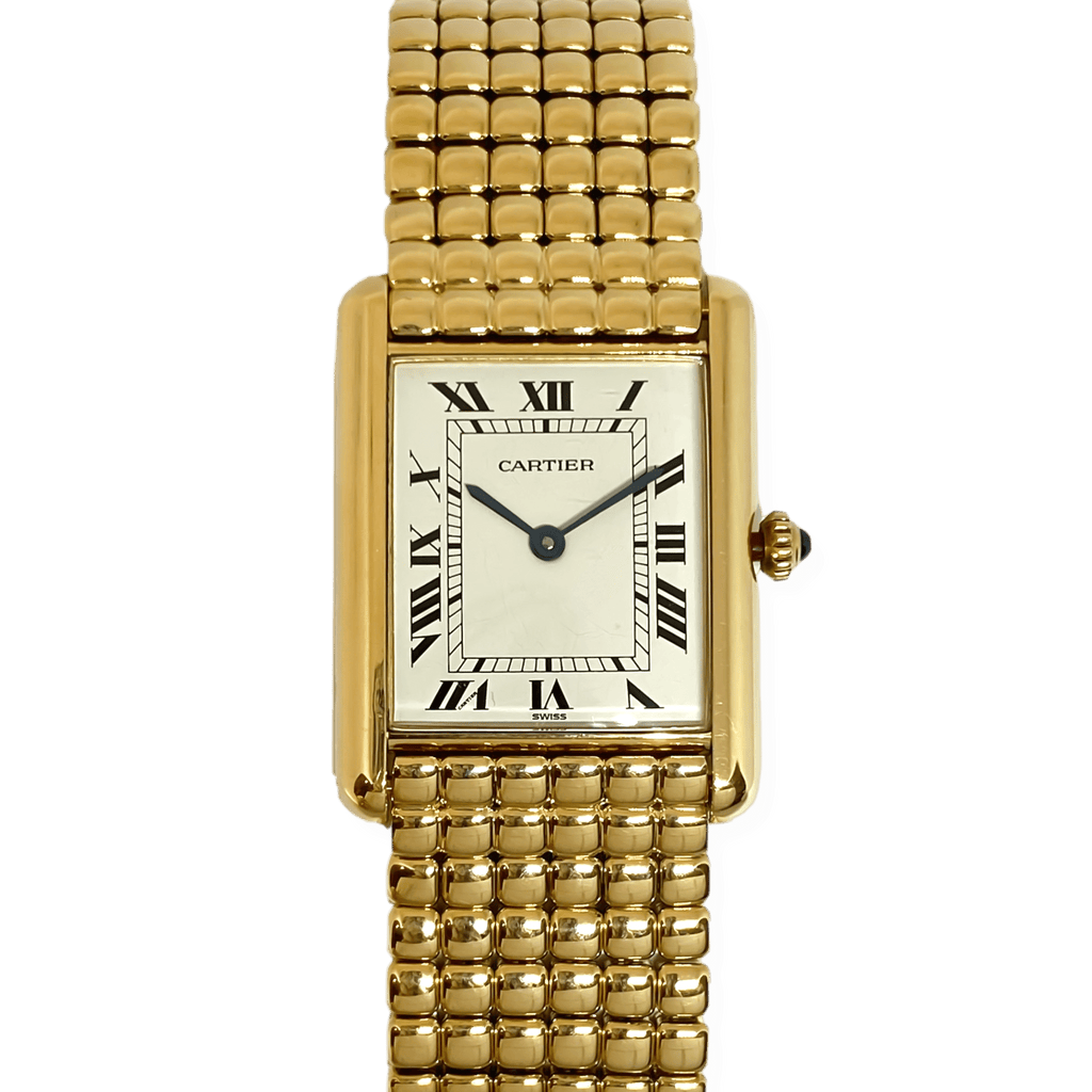 cartier tank watch womens pre owned