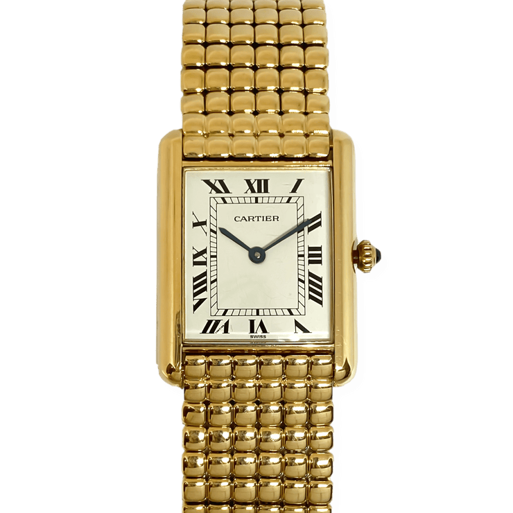 pre owned gold cartier watch