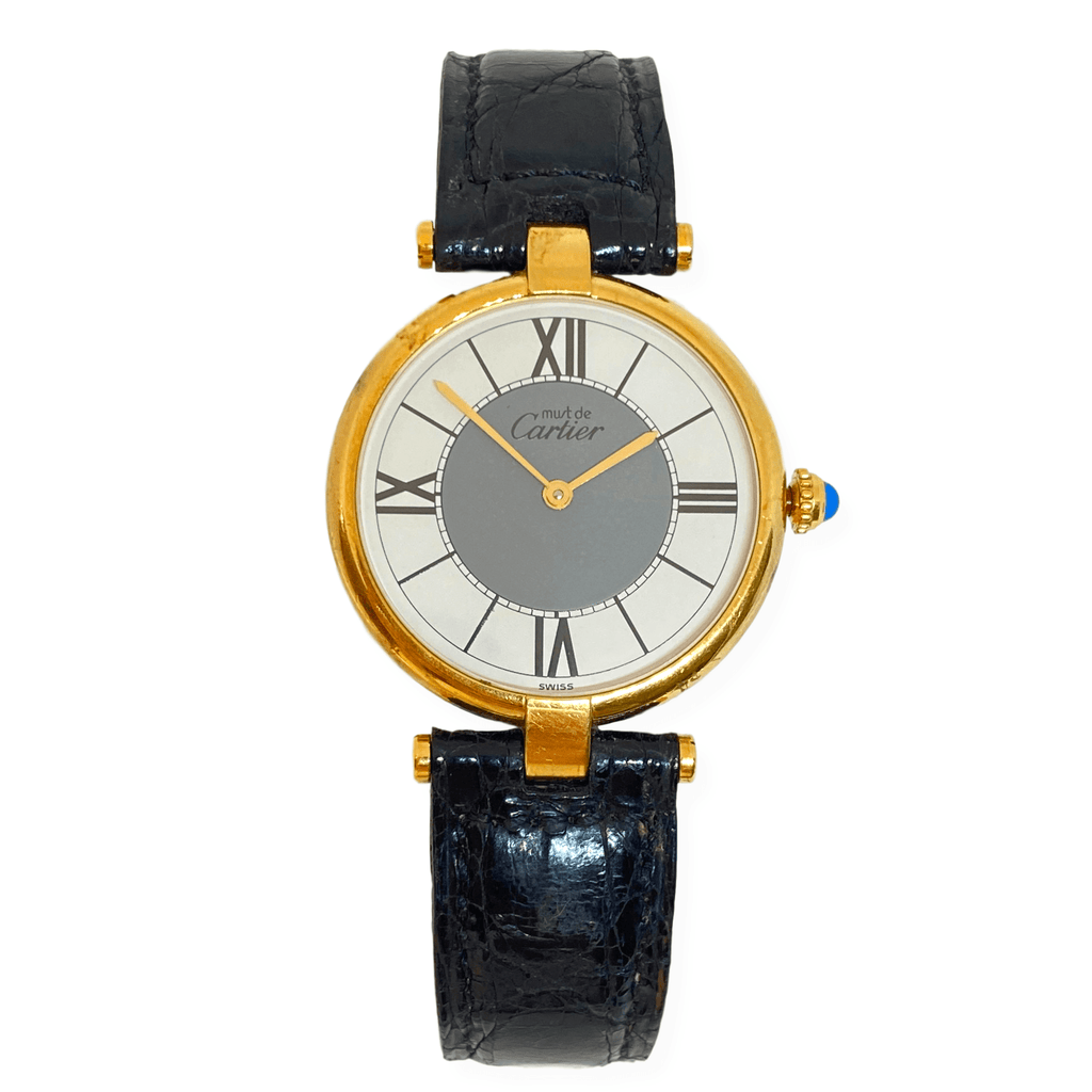 cartier must de vermeil watch strap