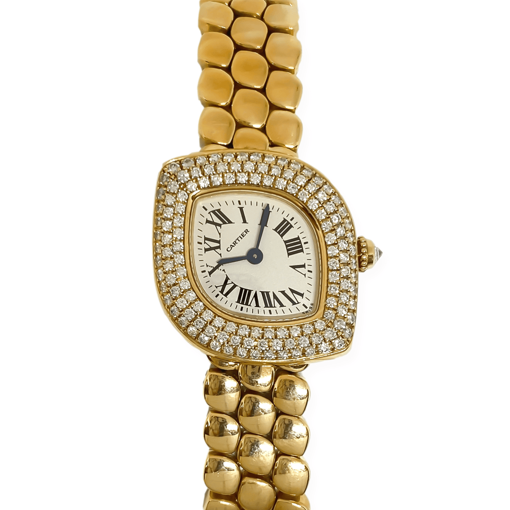 cartier diamond watch bracelet