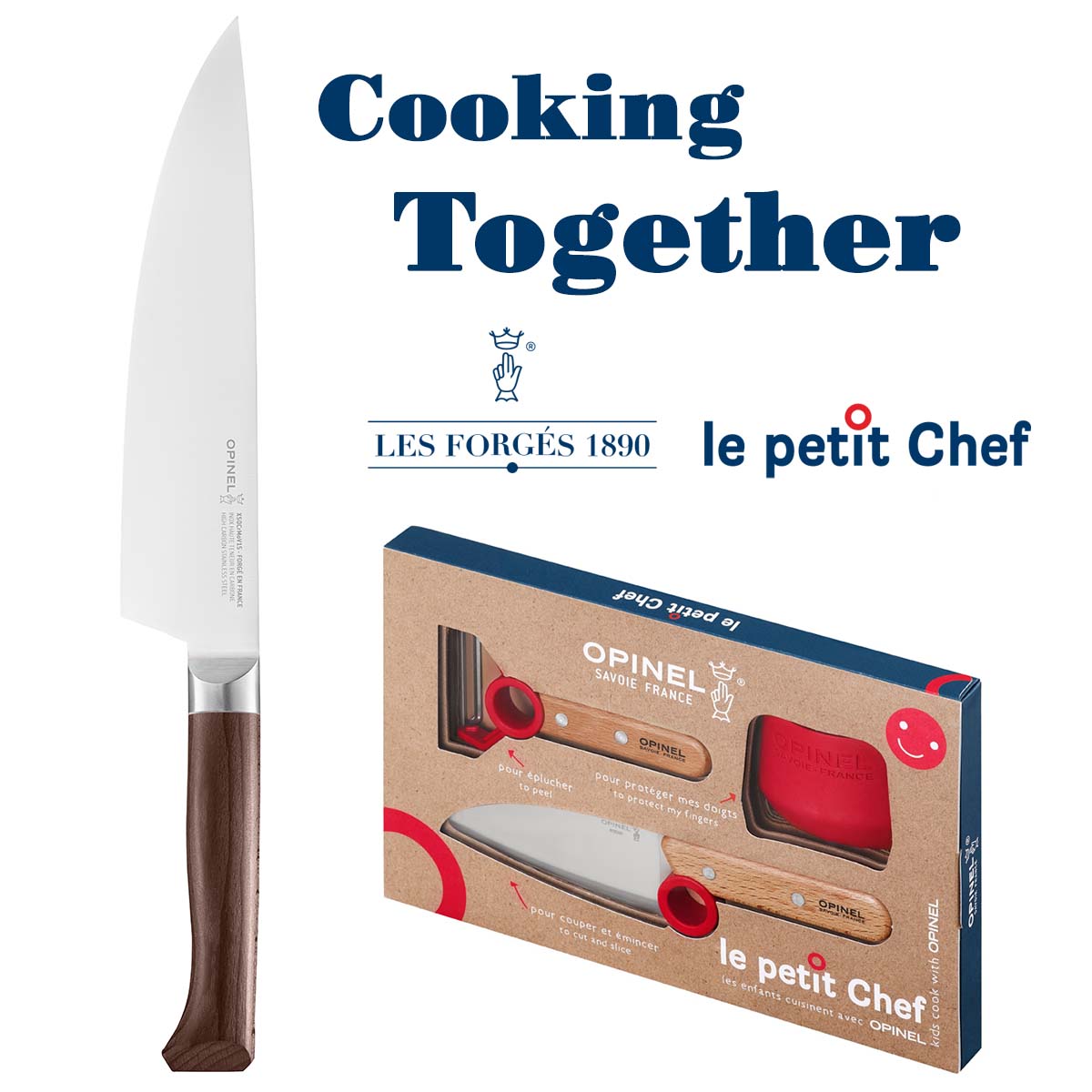 Cooking together : Le Petit Chef 3pcs set x Les Forgés Chef Knife
