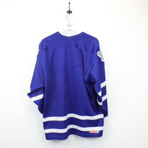 NHL CCM 90s Toronto MAPLE LEAFS Jersey Blue | Large