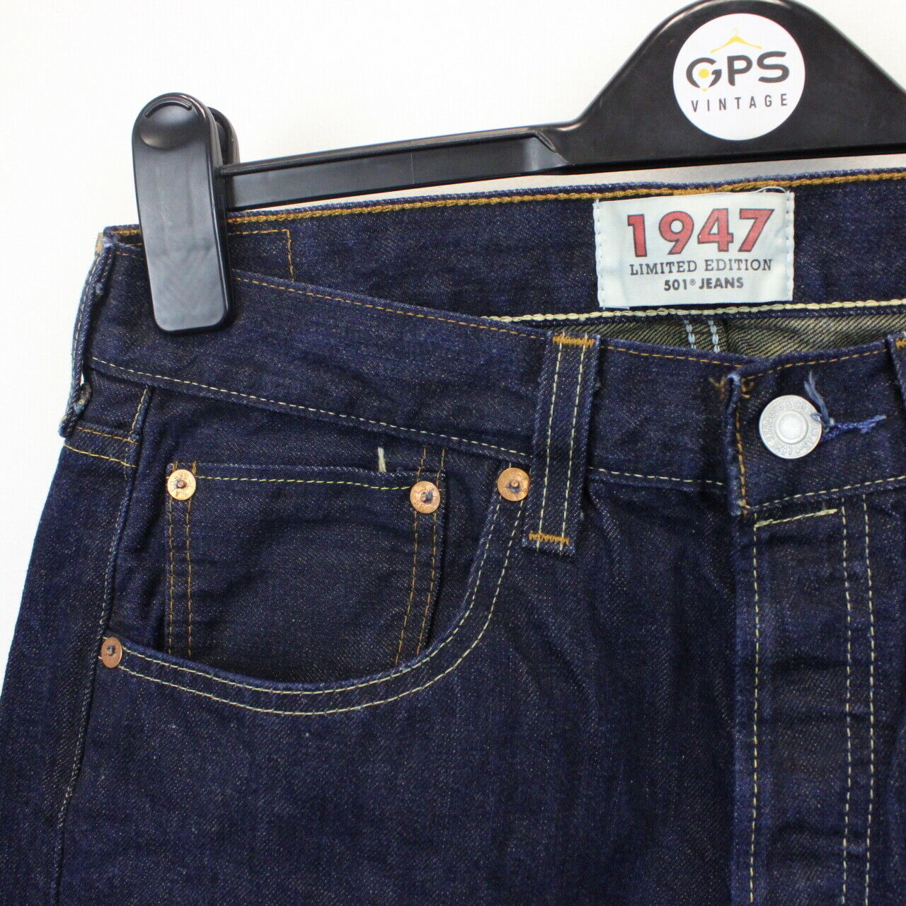 LEVIS 501 Jeans 1947 Edition Indigo | W30 L36 – GPS Vintage