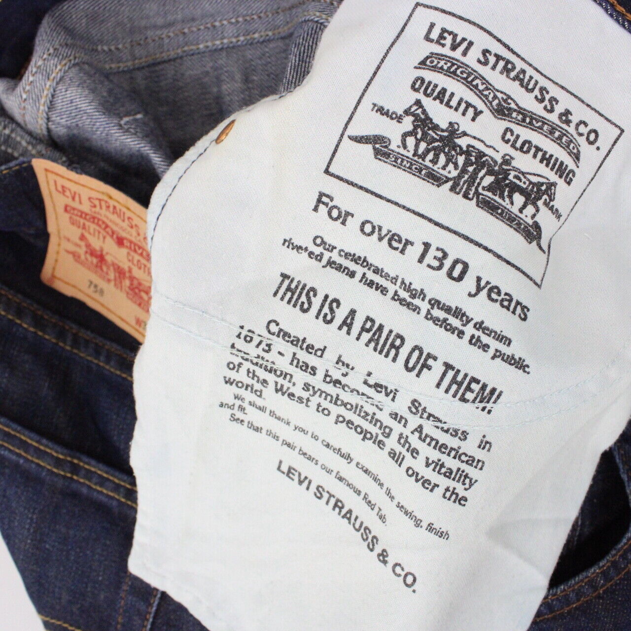 Mens LEVIS 758 Jeans Indigo | W34 L30 – GPS Vintage