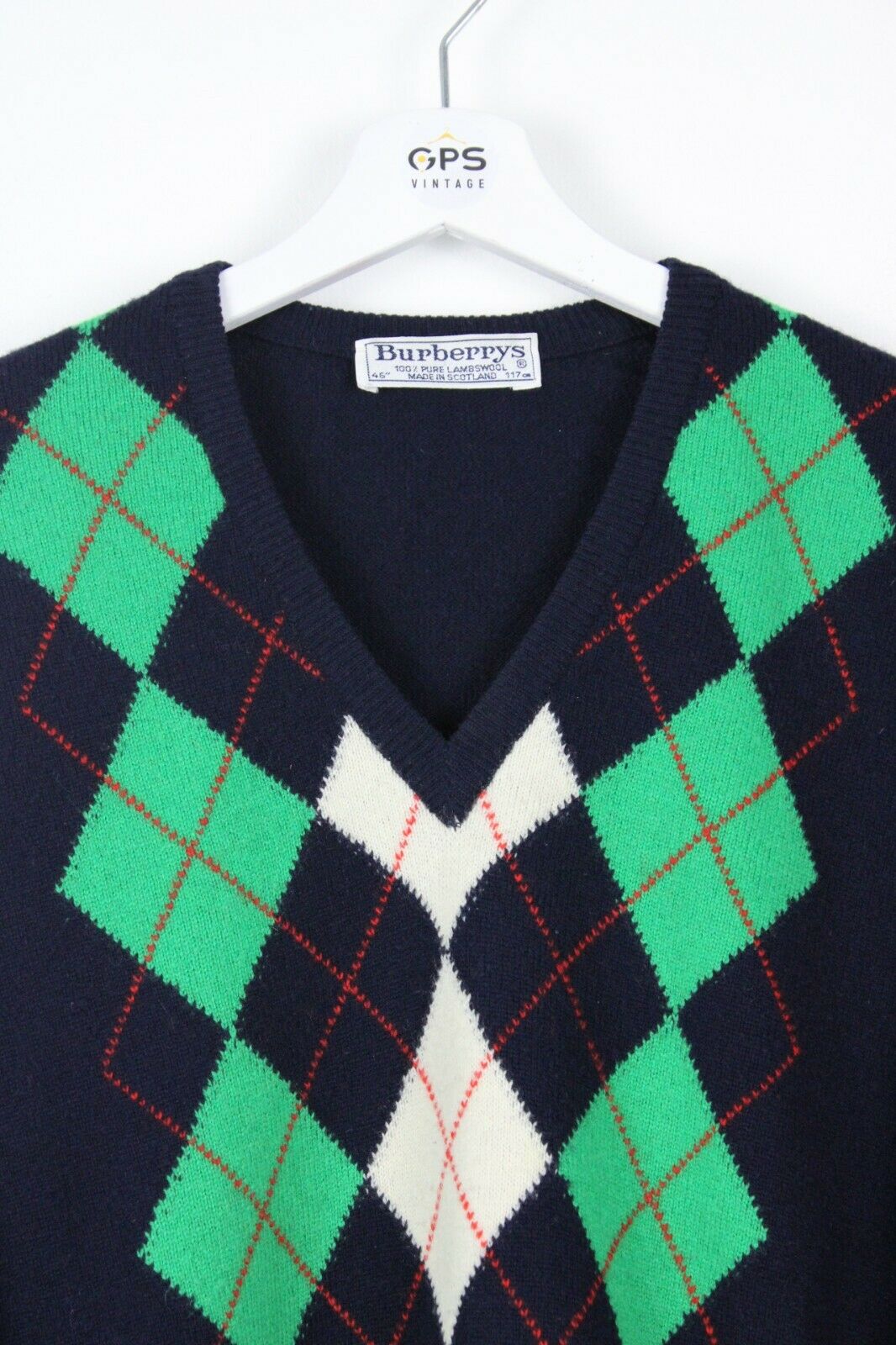 Vintage 90s BURBERRY Knit Sweatshirt Navy | GPS Vintage