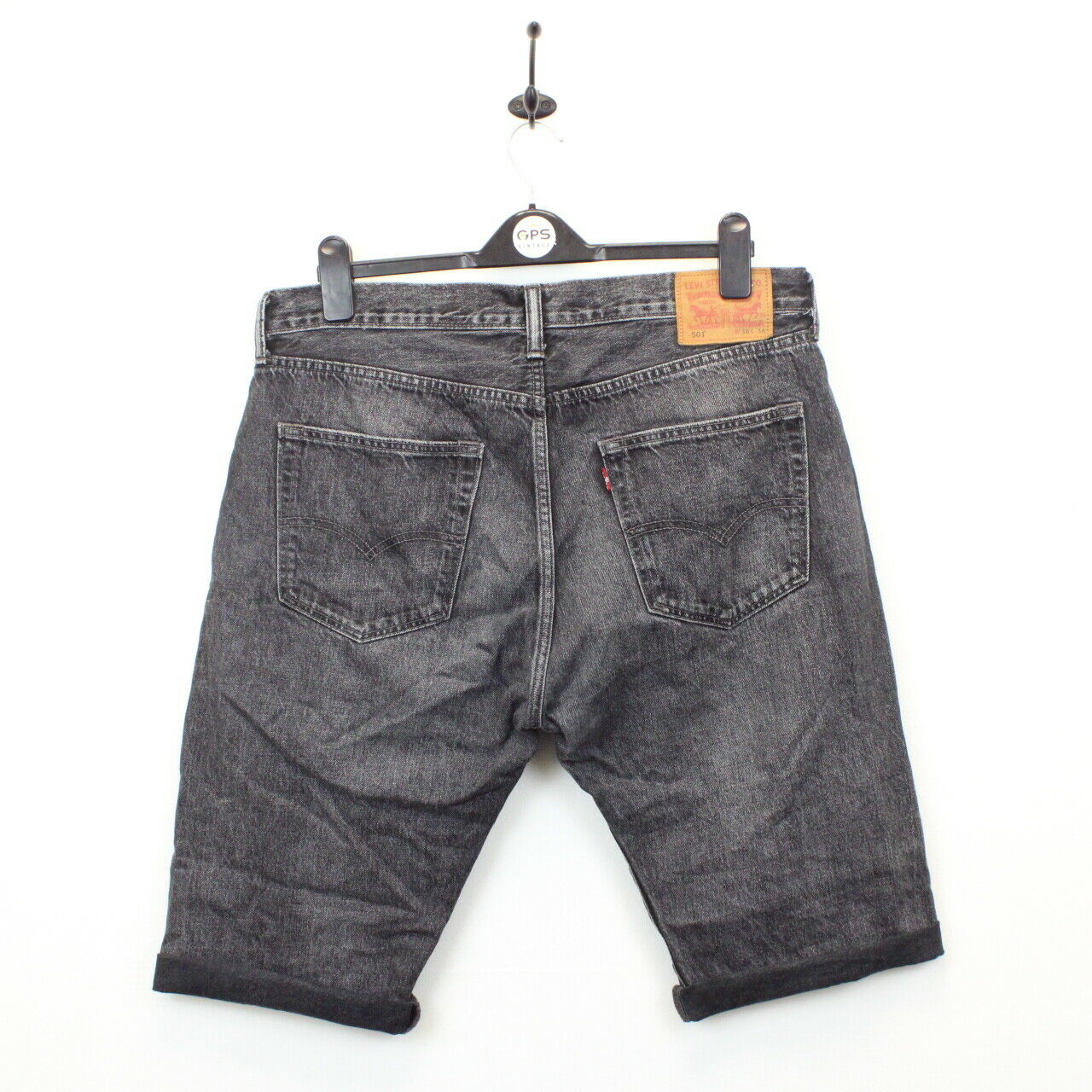 LEVIS 501 Shorts Black Charcoal | W36 – GPS Vintage