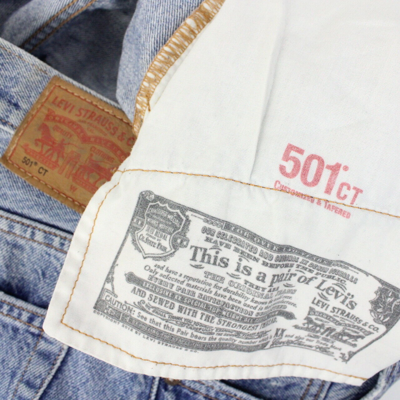 Womens LEVIS 501 CT Reworked Jeans Blue | W33 L28 – GPS Vintage