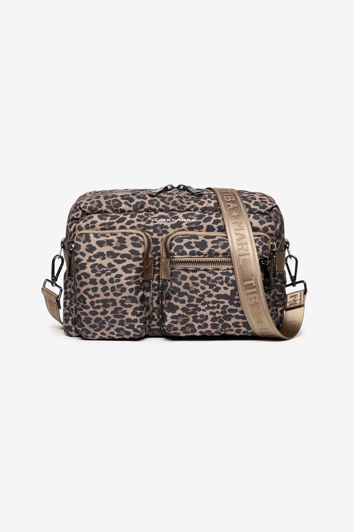 Product image for Axel Buggy Organiser / Changing Bag Brown Tonal Leopard