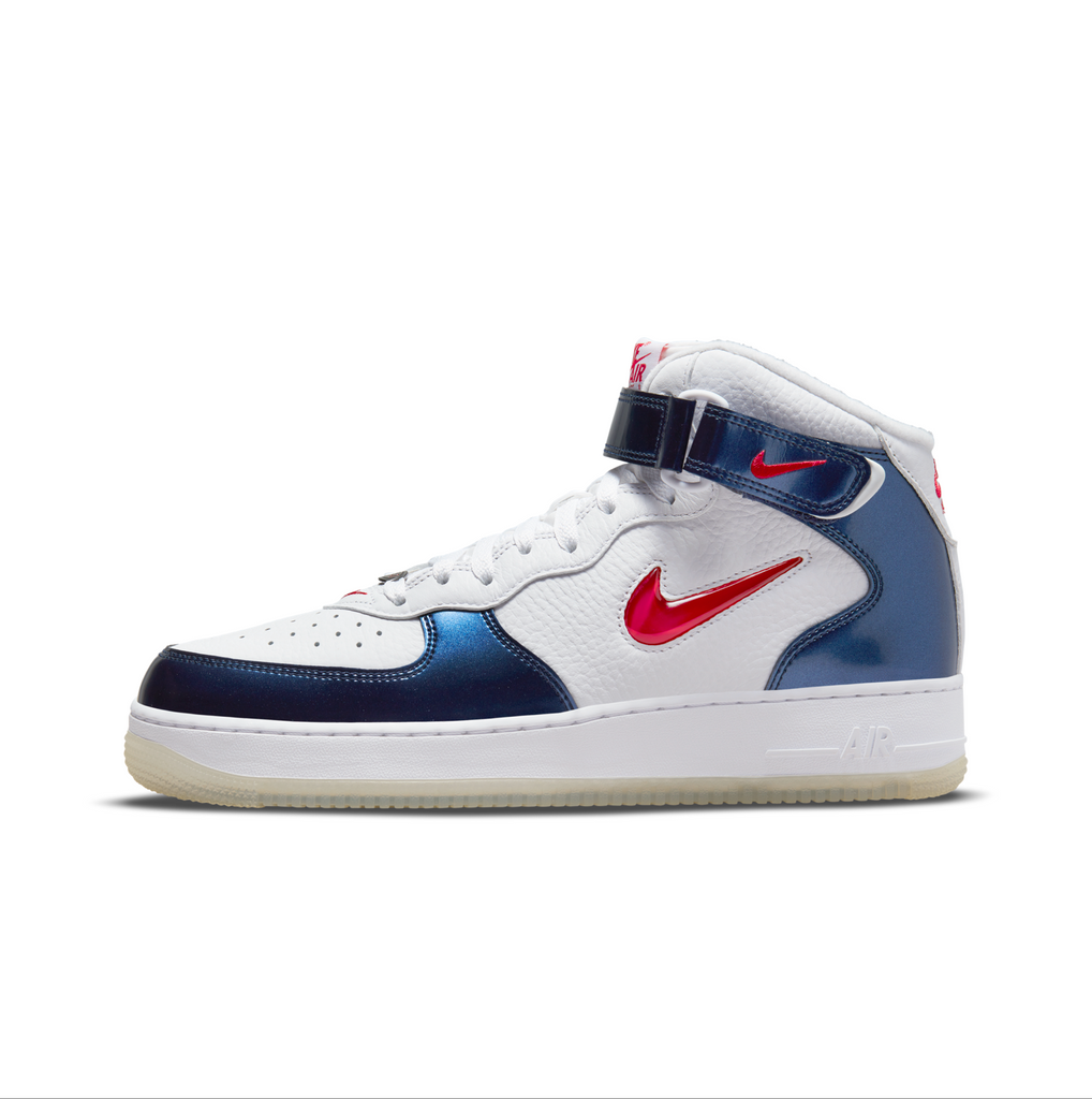 cursief George Hanbury Let op NIKE AIR FORCE 1 MID QS - WHITE/UNIVERSITY RED-MIDNIGHT NAVY-WHITE –  Creme321