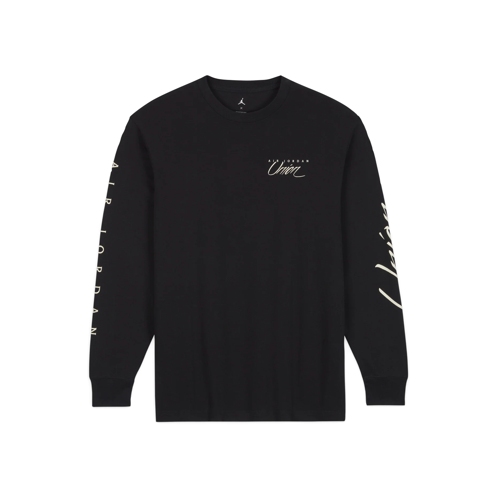 AIR JORDAN x UNION LONG SLEEVE T-SHIRT - BLACK/COCONUT MILK – Creme321