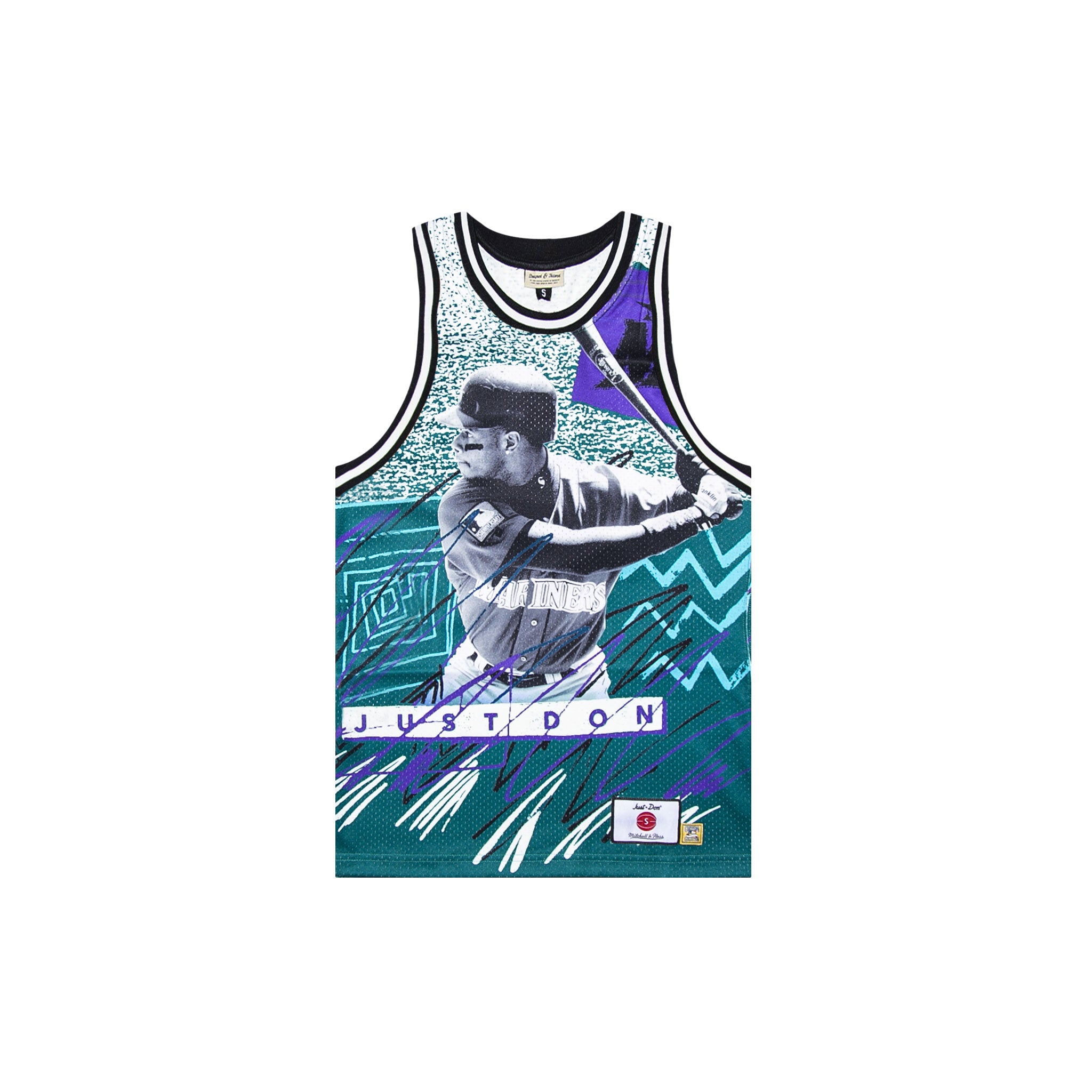 Just Don 'Seattle Mariners' Sublimated Jersey - Pattern Teal