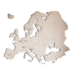 Euroopan kartta ja pinssit – Papurino