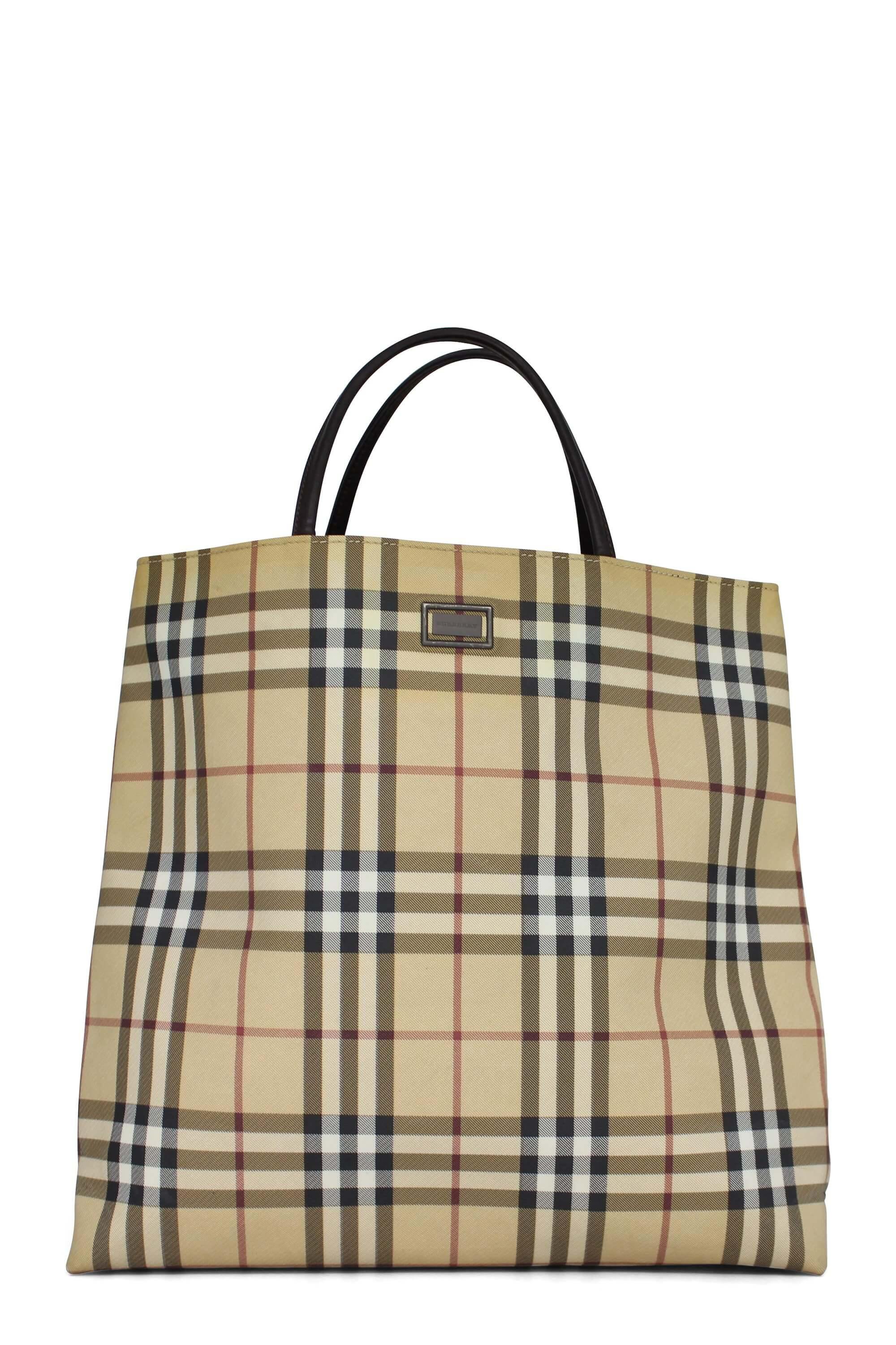 Buy Authentic, Preloved Burberry Nova Check Tote Light Brown Bags from  Second Edit by Style Theory