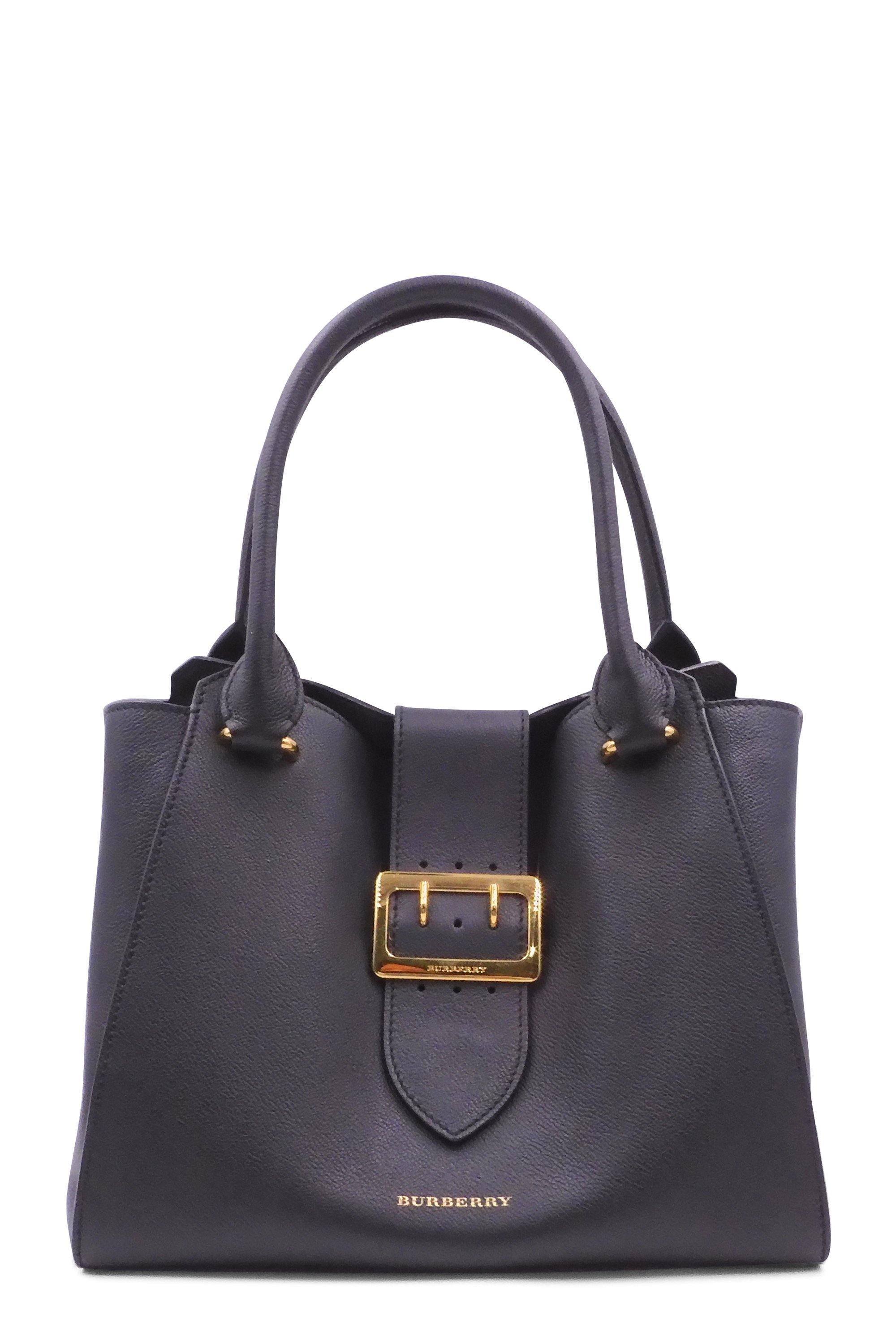 Buy Authentic, Preloved Burberry Medium Buckle Tote Black Bags from Second  Edit by Style Theory