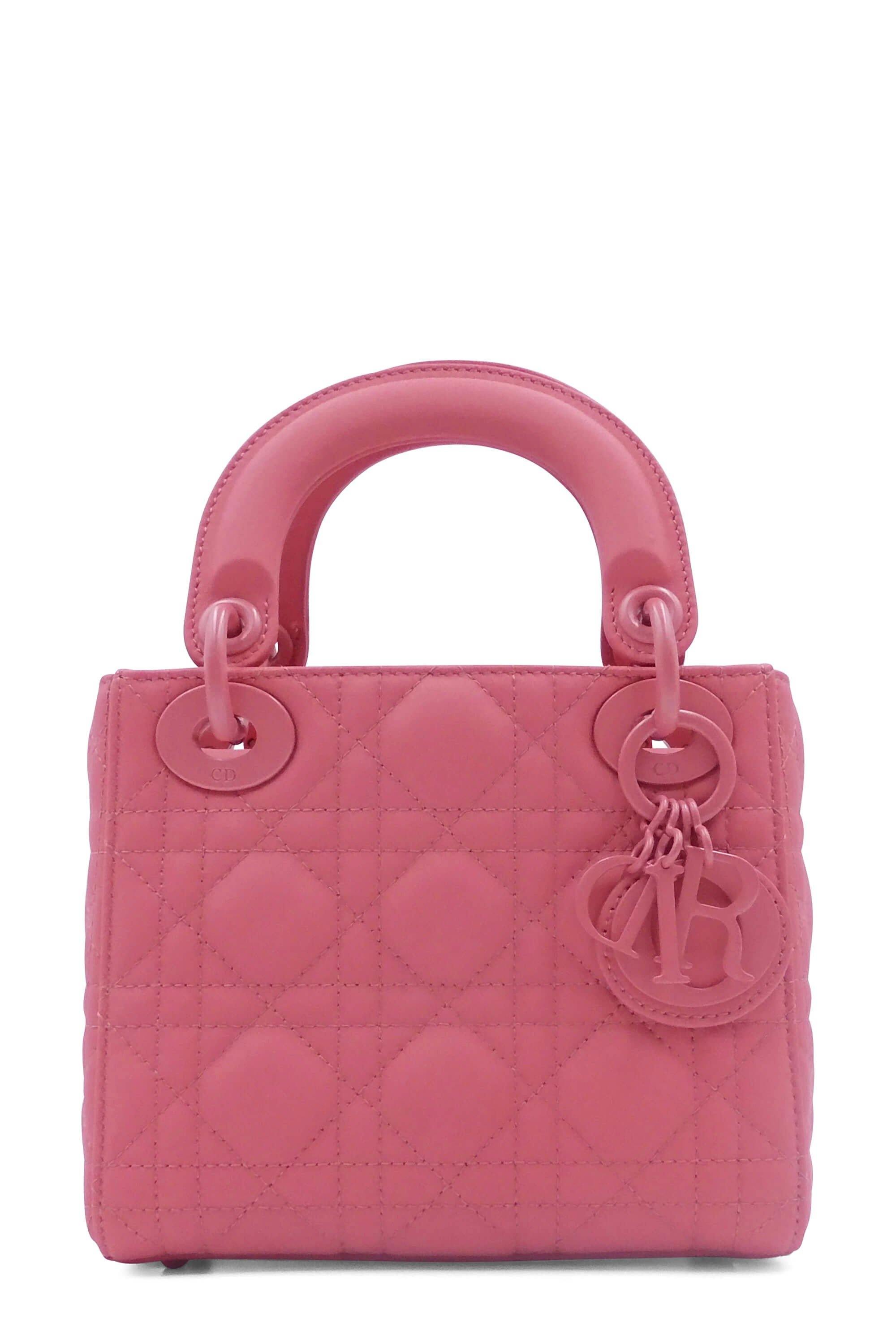 Medium Lady Dior Bag Blush Cannage Lambskin  DIOR CH