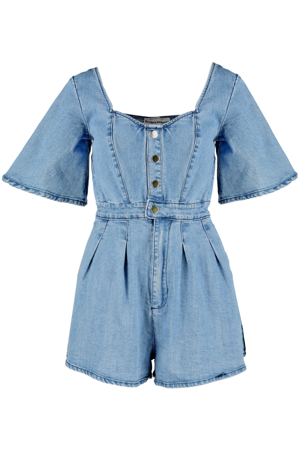 finders keepers mia denim jumpsuit