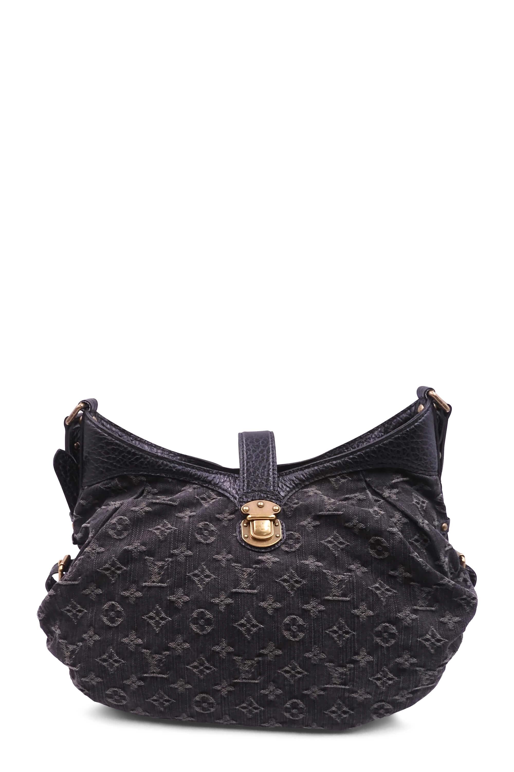 Louis Vuitton Black Mahina Denim Bag  eBay