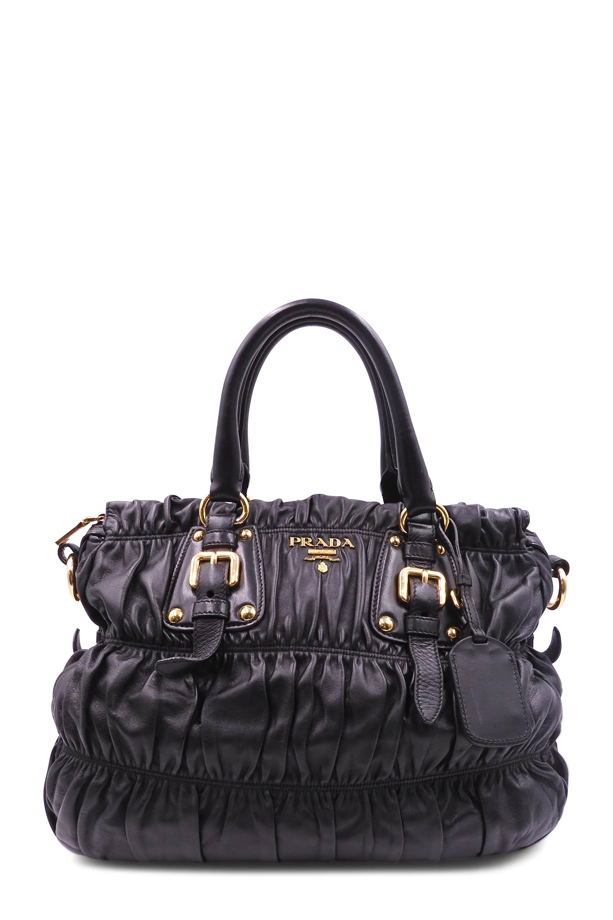 Buy Authentic, Preloved Prada Nappa Gaufre Satchel Black Bags from Second  Edit by Style Theory