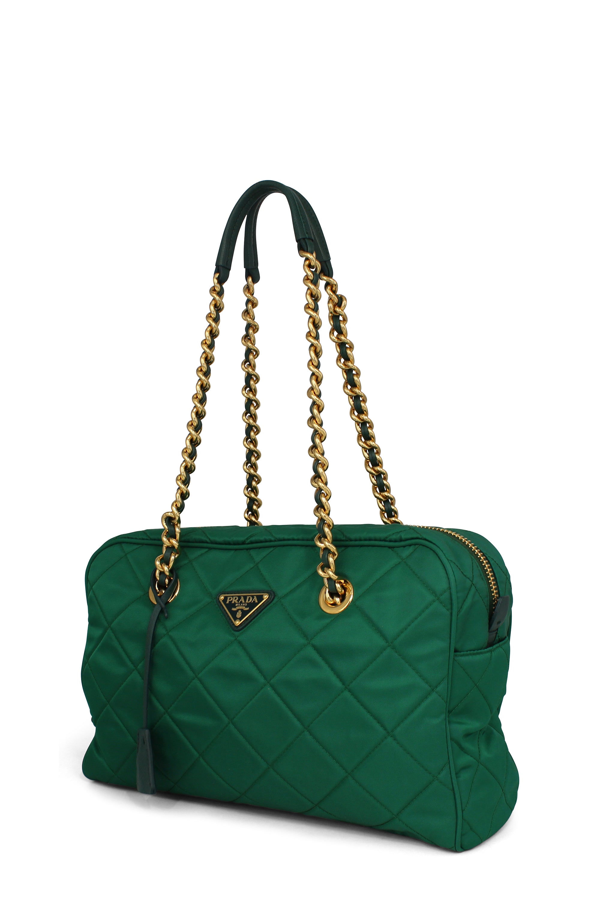 Buy Authentic, Preloved Prada Quilted Tessuto Shoulder Bag Green Bags from  Second Edit by Style Theory