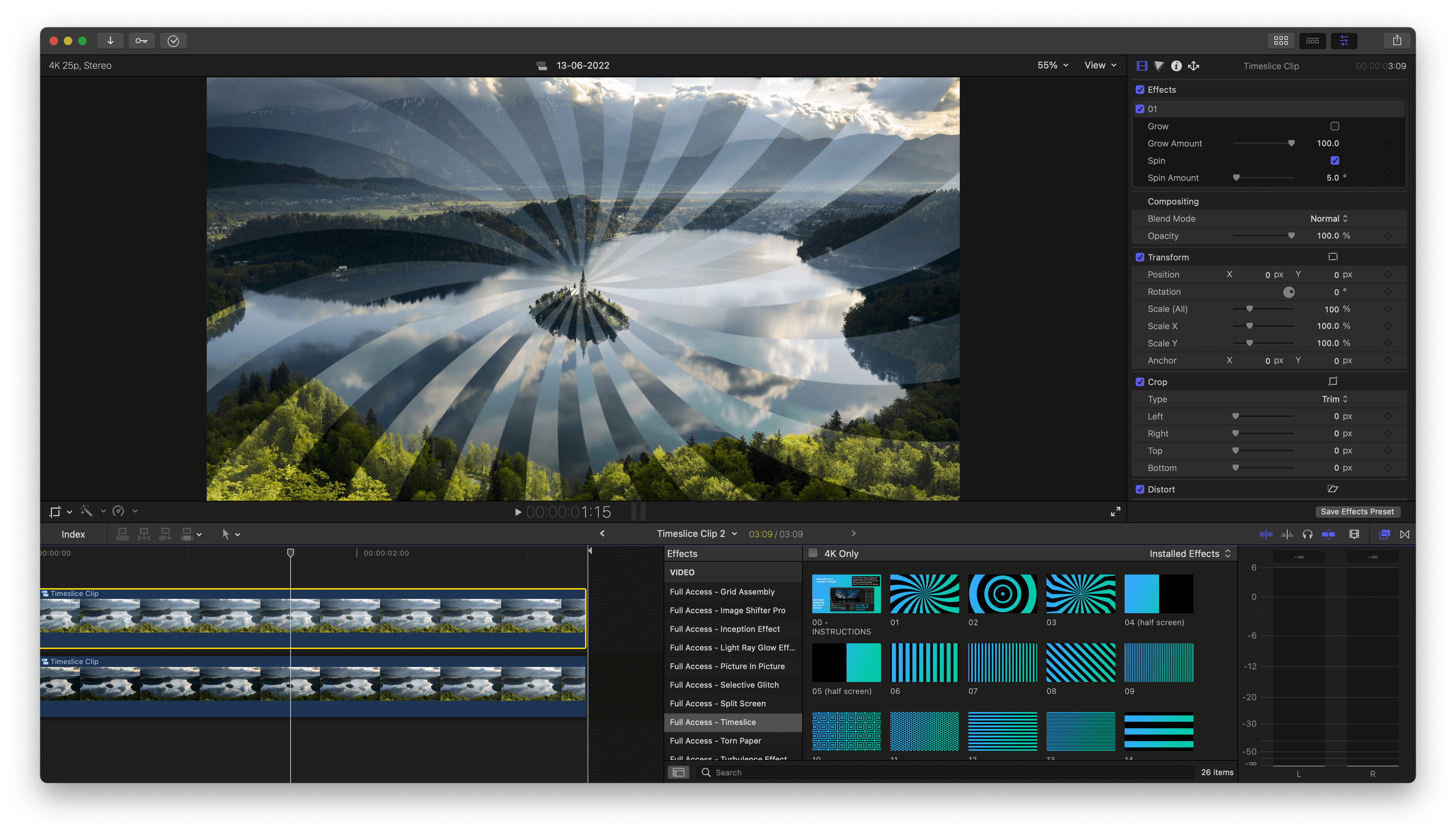 Timeslice Pro for Final Cut Pro