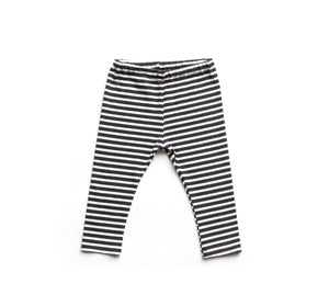 black and white striped baby pants