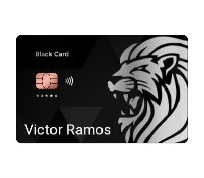 SOBRECARD Black Card Lion (Personalizado) - SOBRECARD