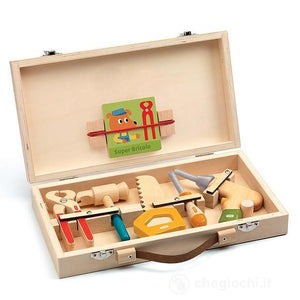 Set fai da te in legno XXL - 75 pezzi + cintura porta attrezzi, GIOCATTOLI  E GIOCHI \ Giochi di ruolo \ Officina GIOCATTOLI E GIOCHI \ Giocattoli \  Giocattoli in legno