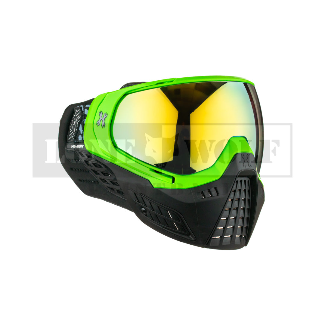 HK Army KLR Goggle - Blackout Neon w/ Prestige Gold Lens – Lone Wolf