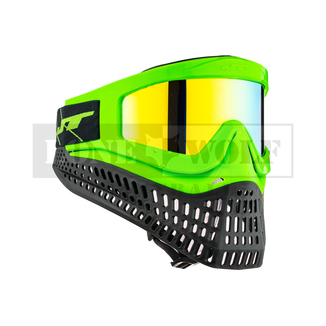 Jt Proflex X Lime W Prizm 2 0 Yellow Retro Lens Lone Wolf Paintball