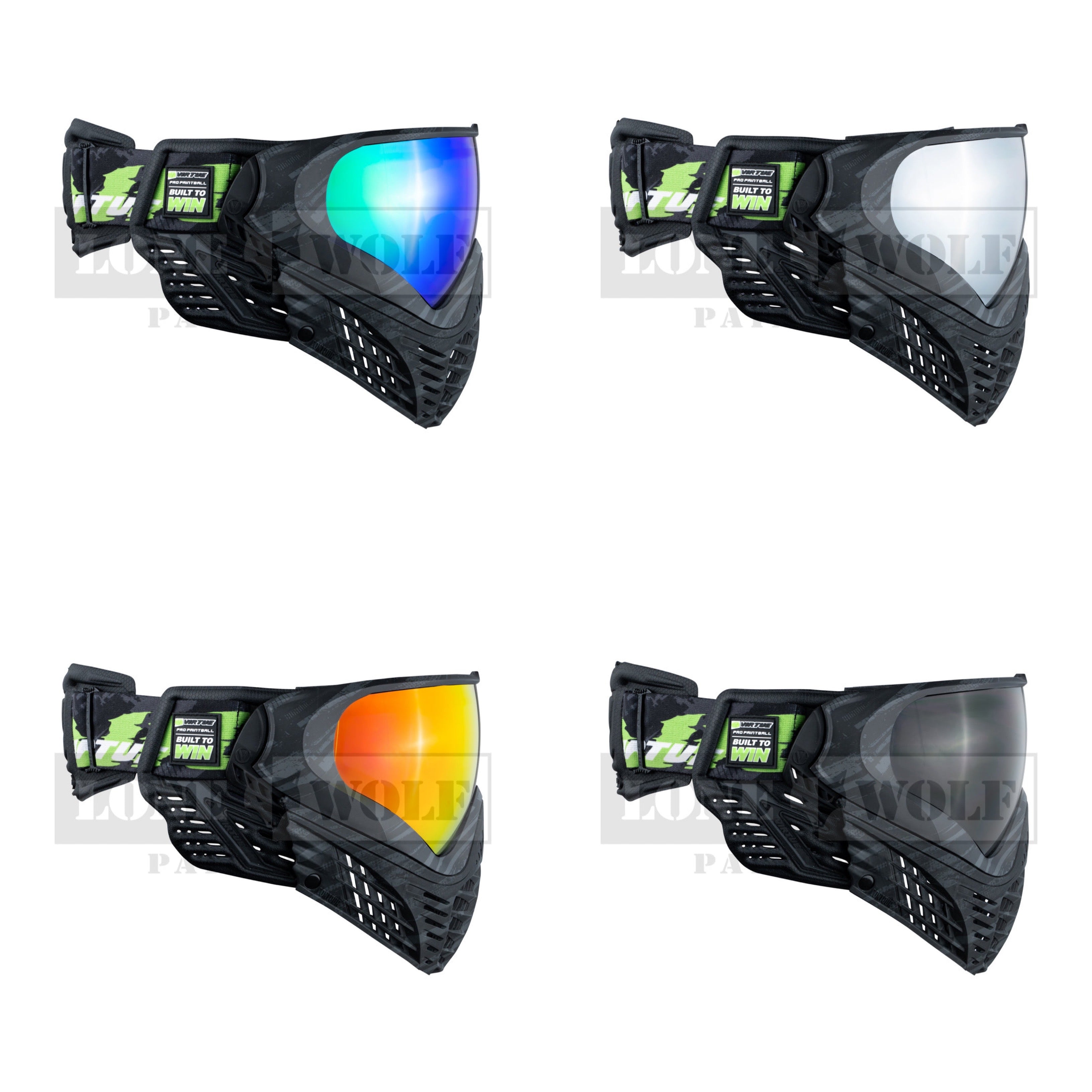 Virtue VIO Contour II Paintball Goggle Mask Graphic Black Emerald -  Paintball Revolution