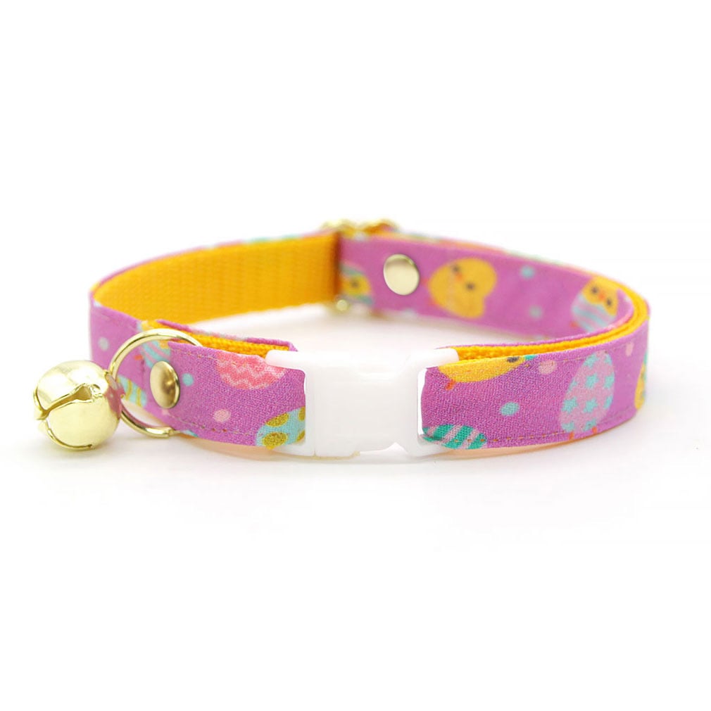 Easter Cat Collar - "Just Hatched" - Baby Chicks & Easter Eggs Cat Collar / Breakaway Buckle or Non-Breakaway / Cat, Kitten + Small Dog Sizes