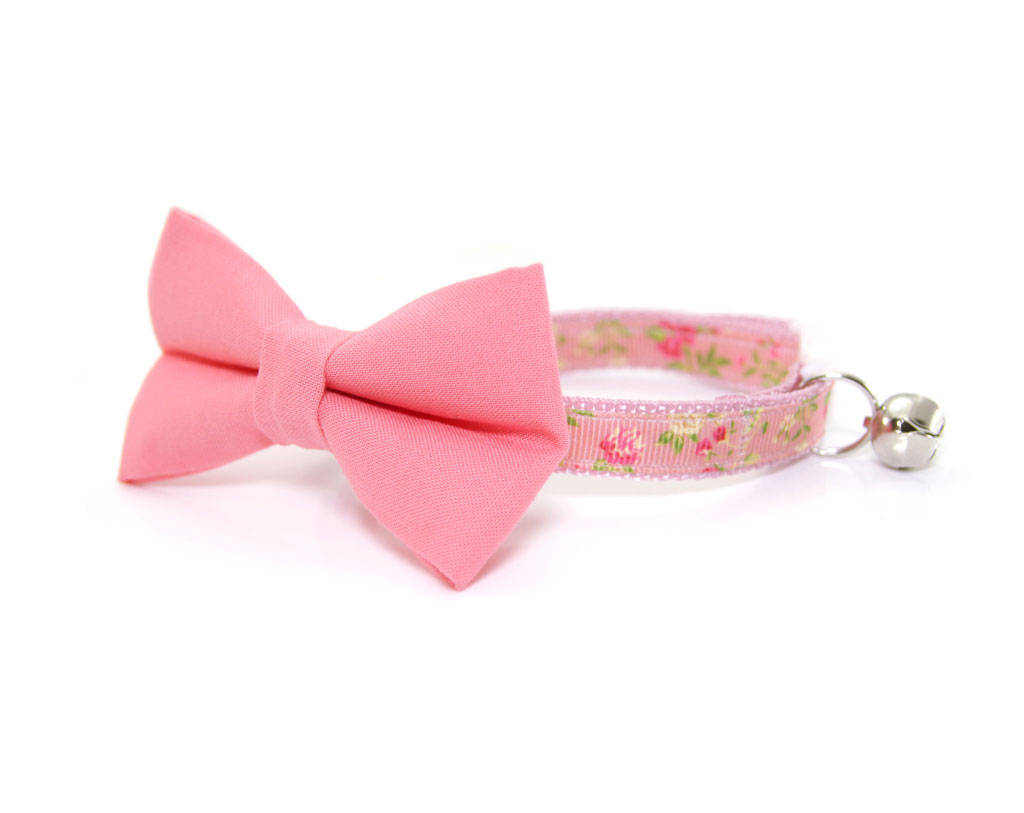 pink dog bow