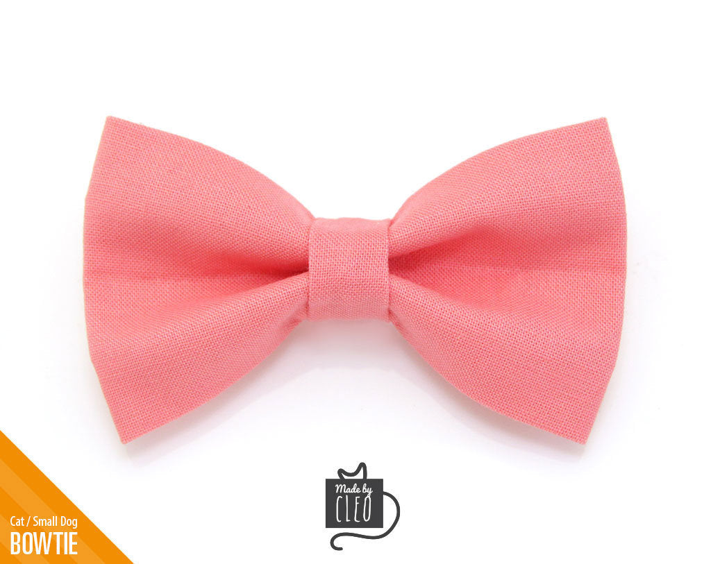 coral color bow tie