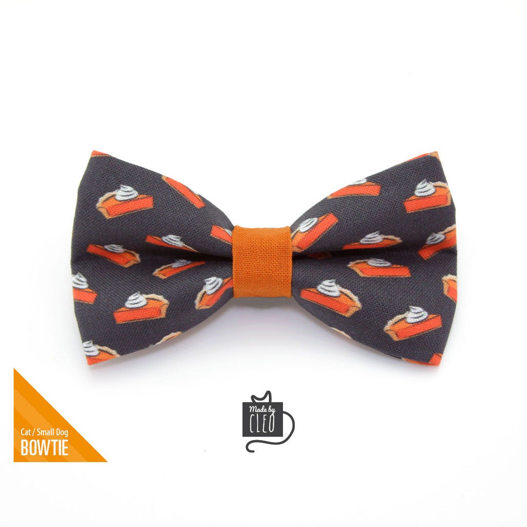 thanksgiving dog bow tie