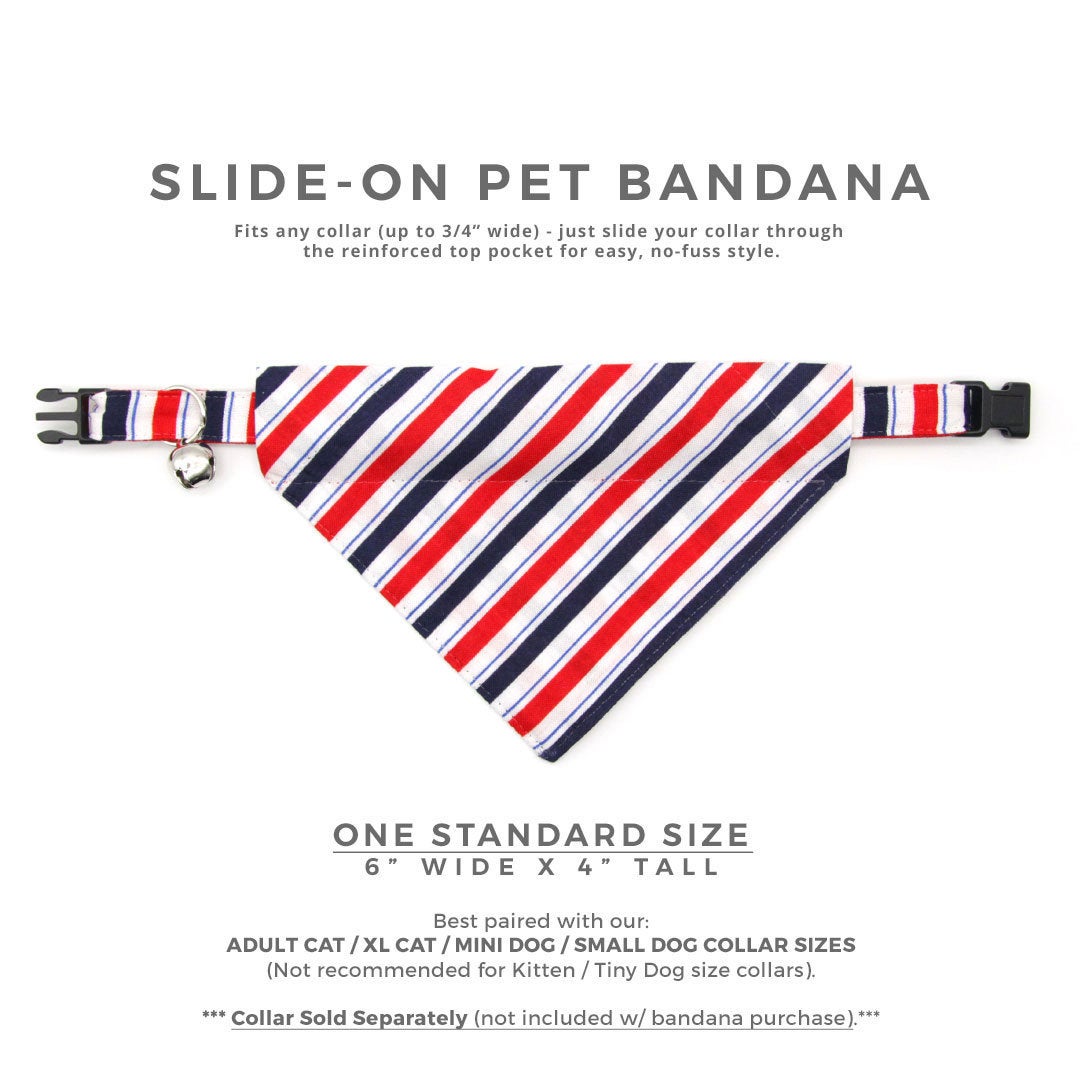 slide on dog bandana