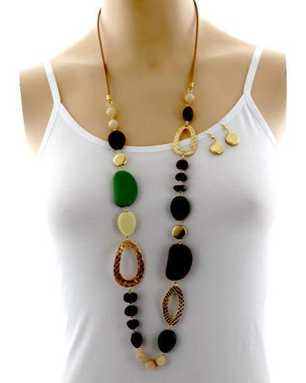 Adubi Long Neck & Earring Set 0