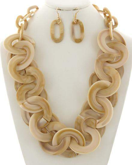 Amaka Cellulose Acetate Necklace & Earring Set 1