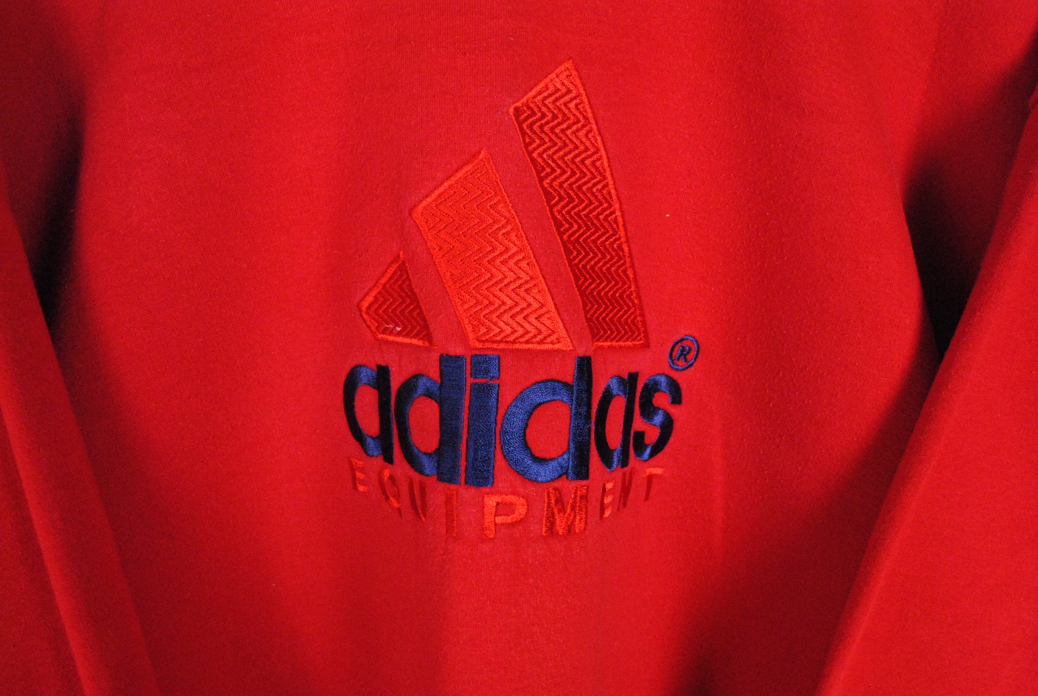 adidas equipment sweatshirt red