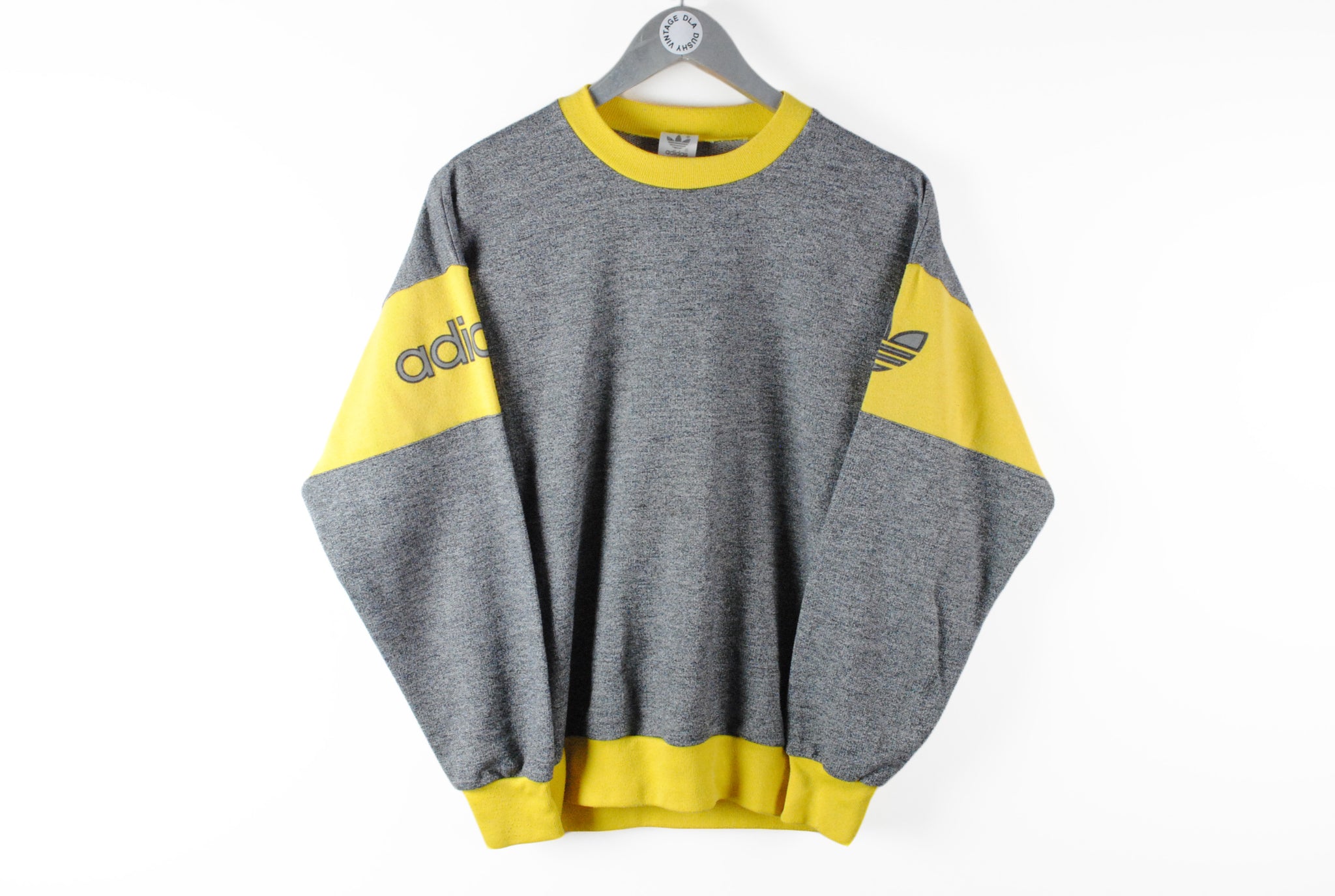 yellow adidas sweatshirt vintage