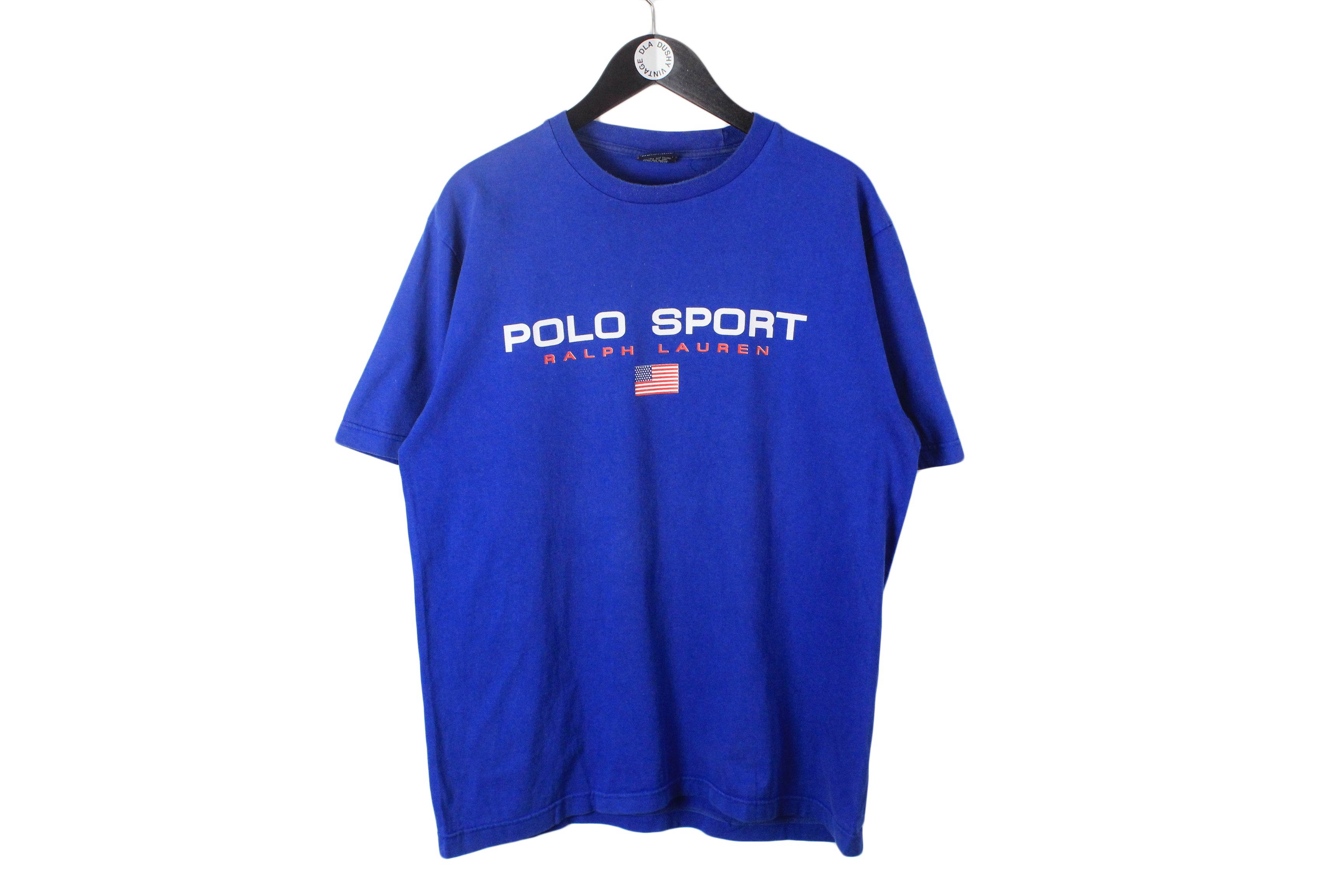 Vintage Polo Sport Ralph Lauren Big Logo T-Shirt Medium / Large – dla dushy