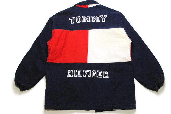tommy hilfiger jacket red blue white