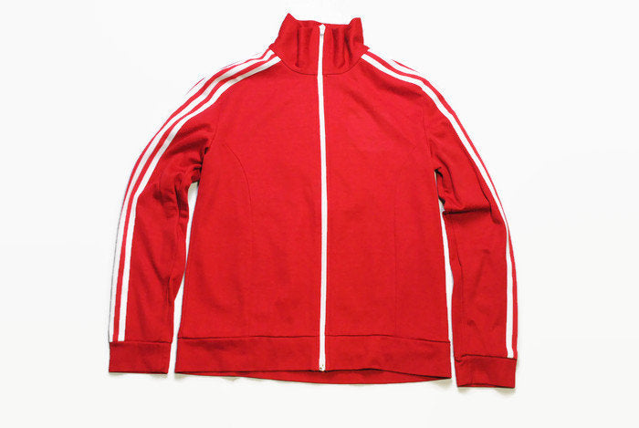 adidas red retro jacket