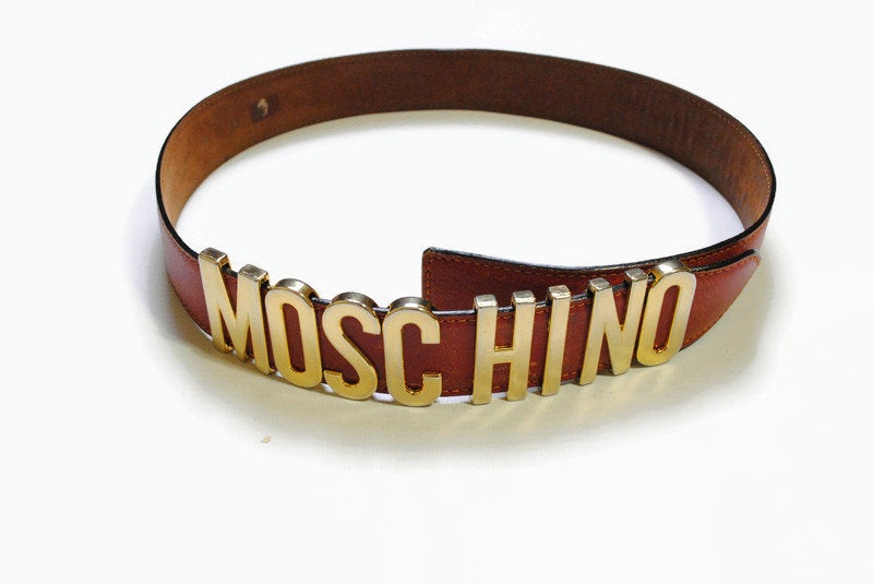 vintage moschino belt