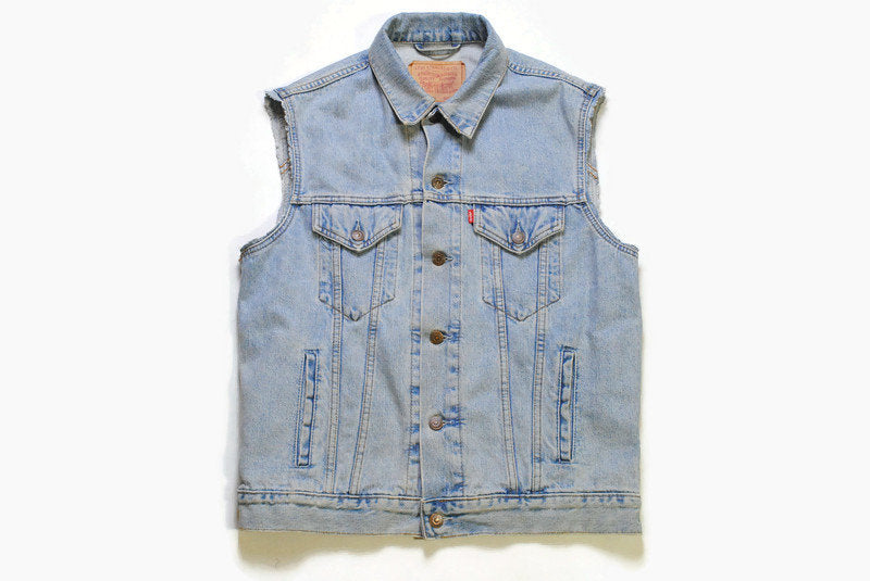 levi's jean vest mens