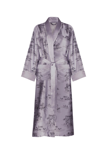 Reversible Dressing Gown in Imperial Blue – Shibumi