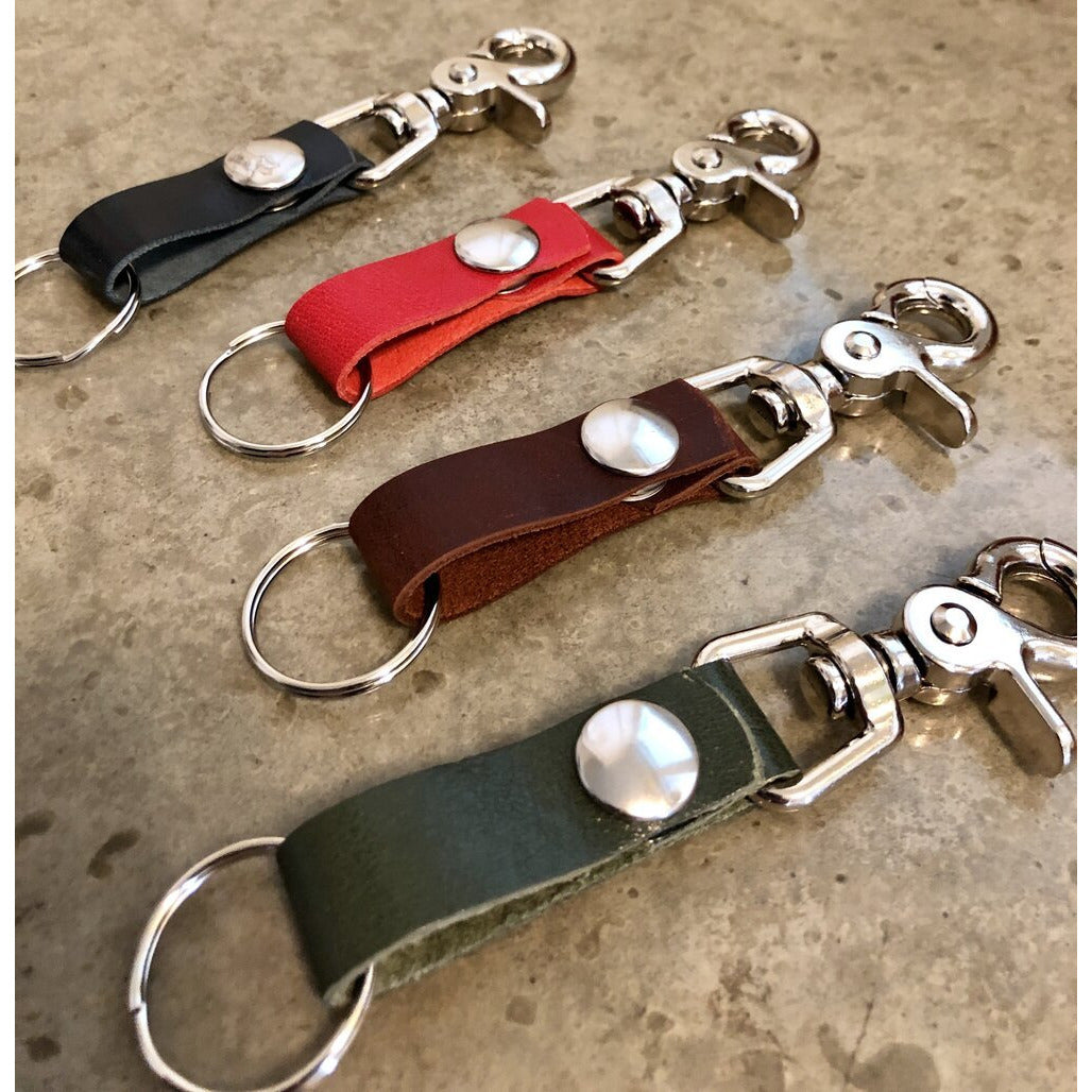 leather belt key chain