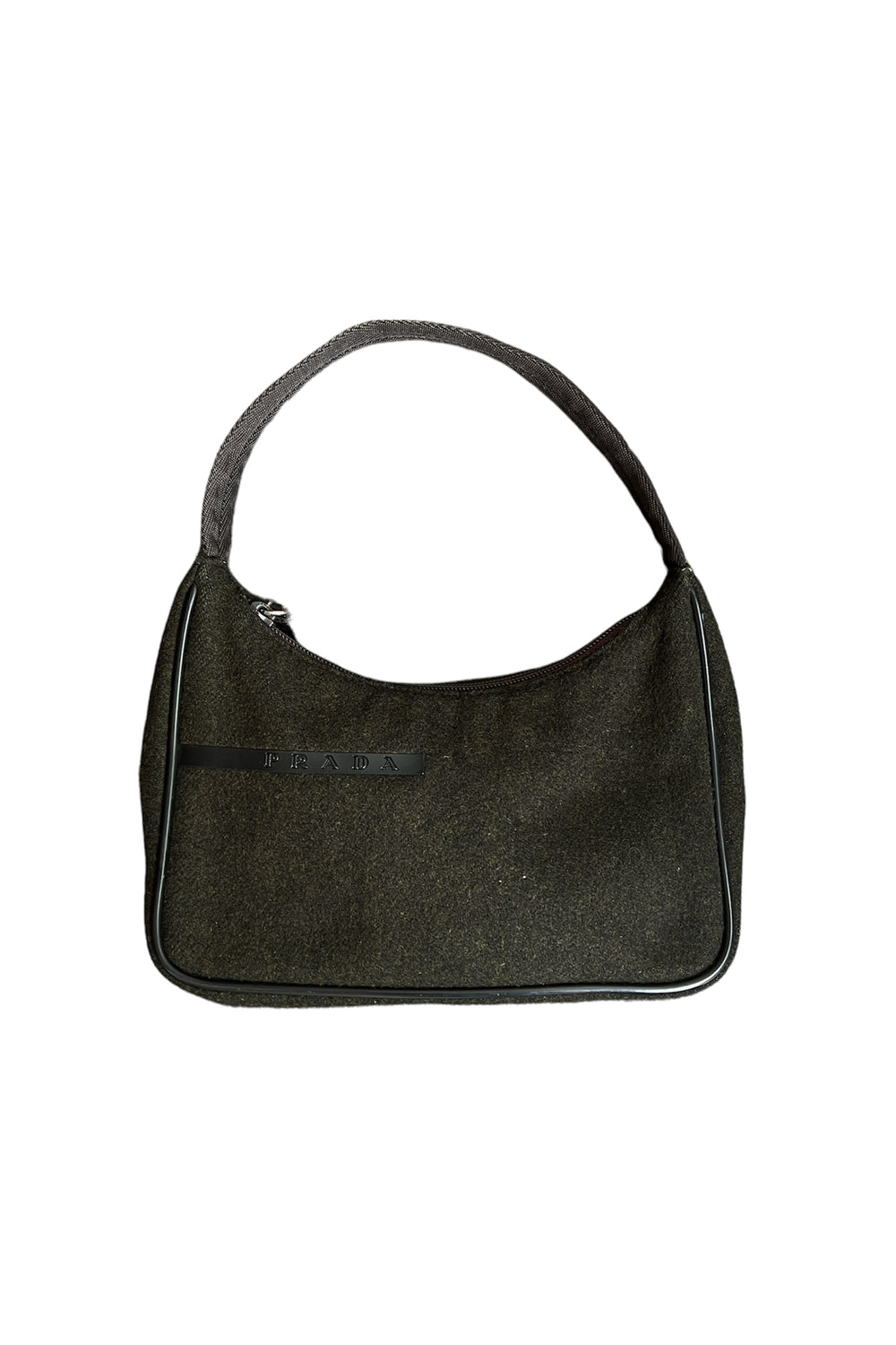 1999aw prada v314 wool shoulder bag-