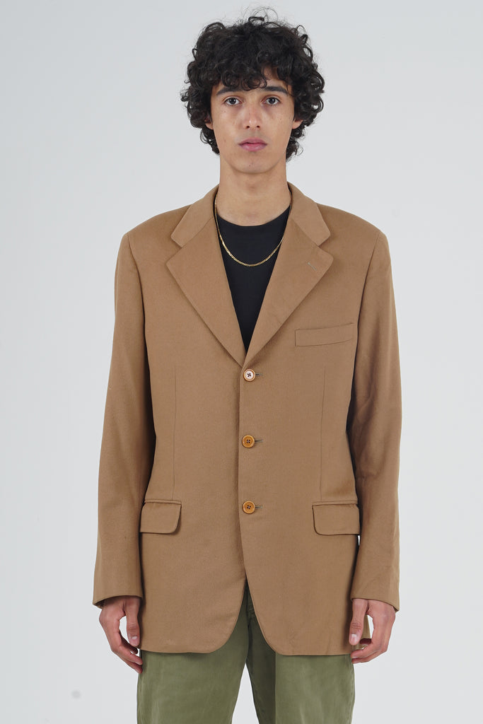 2000 Burberry Beige Wool Blazer | Nordic Poetry