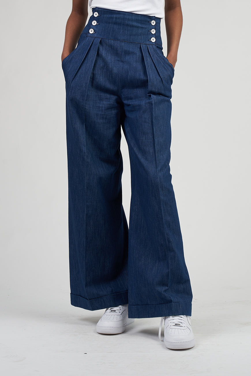 DECO depuis1985 organiccotton denimpants 超安い品質 66.0%OFF