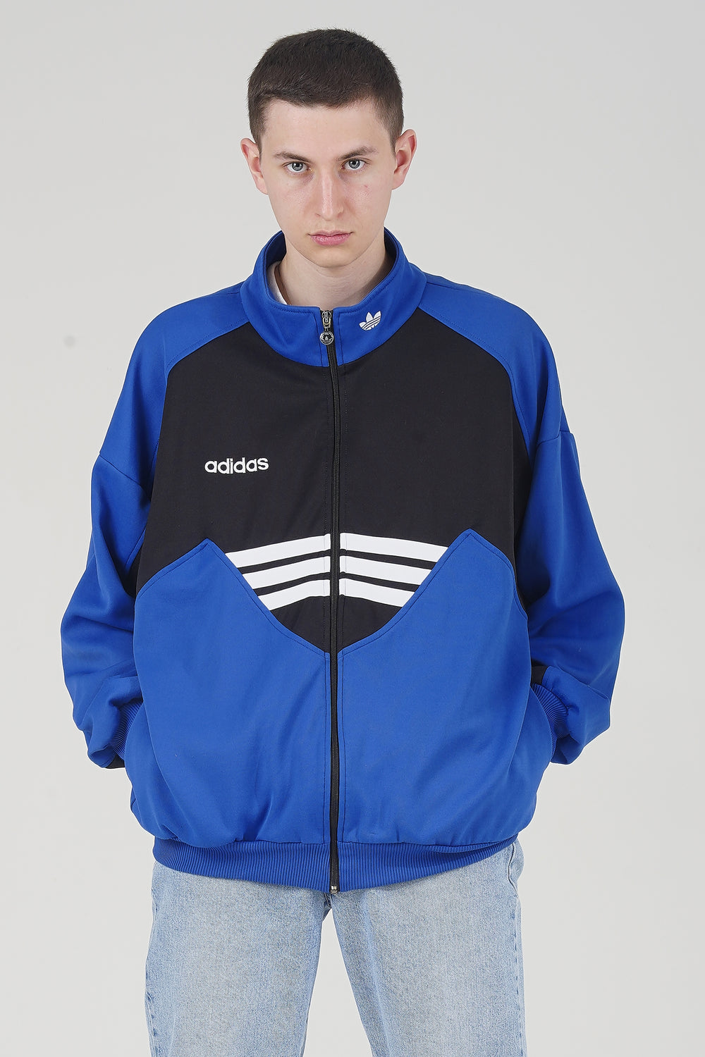 vintage 80s adidas hip hop run dmc hoodie oversized puffer track bomber jacket